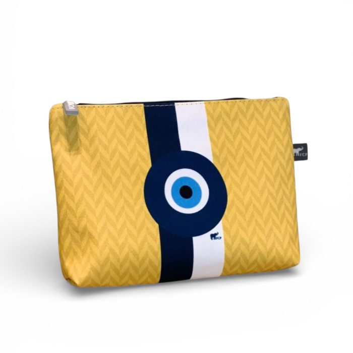 Necessaire P Olho Grego Amarela