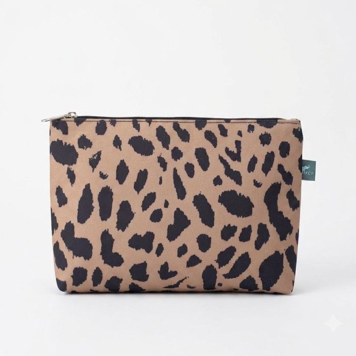 Necessaire P Onça Bege