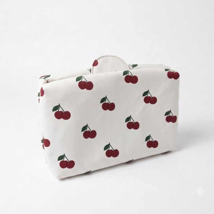 Necessaire Compacta Cerejas Cru