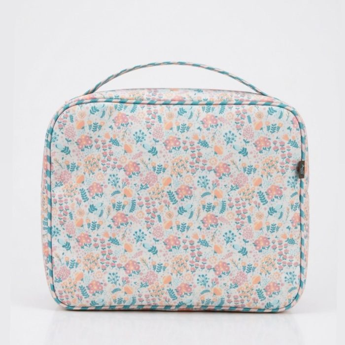 Necessaire Funcional G Floral Bege Acqua