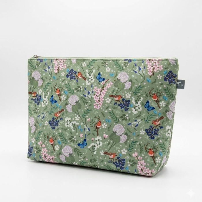 Necessaire G Floral Verde
