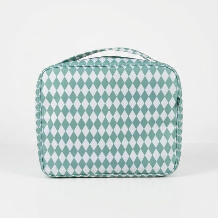 Necessaire Funcional G Losangos Verde