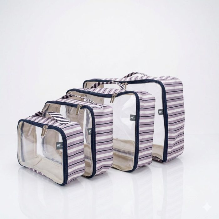 Kit Organizador Listrado Azul