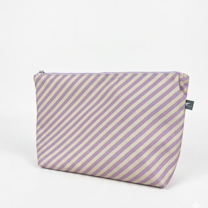 Necessaire G Listrada Lilás e Bege