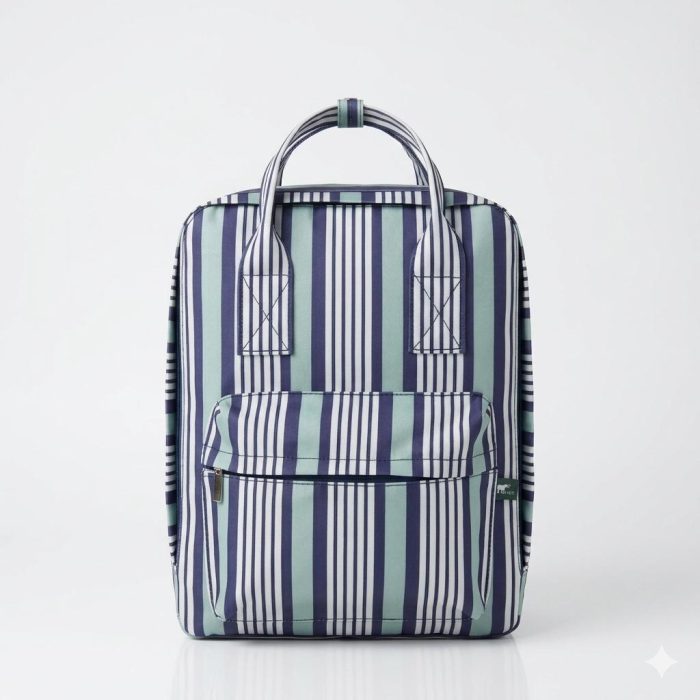 Mochila Faixas Verde e Azul