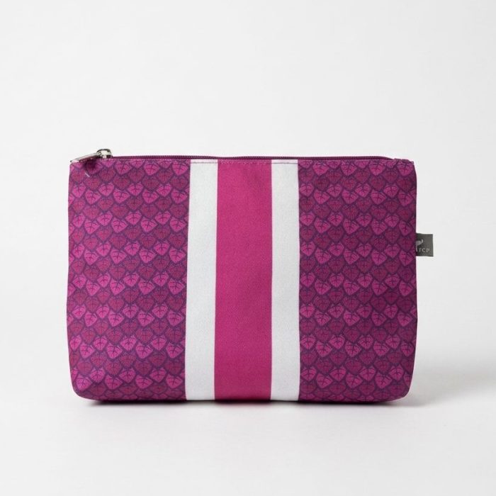 Necessaire P Folhas Rosa
