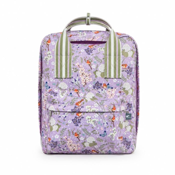 Mochila Floral Lilás