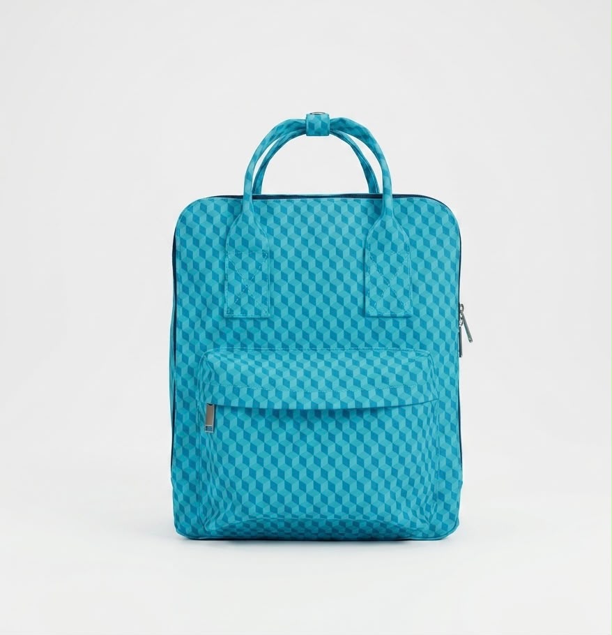 Mochila Cubos Azul Piscina