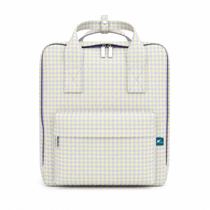 Mochila Pied de Poule Amarela