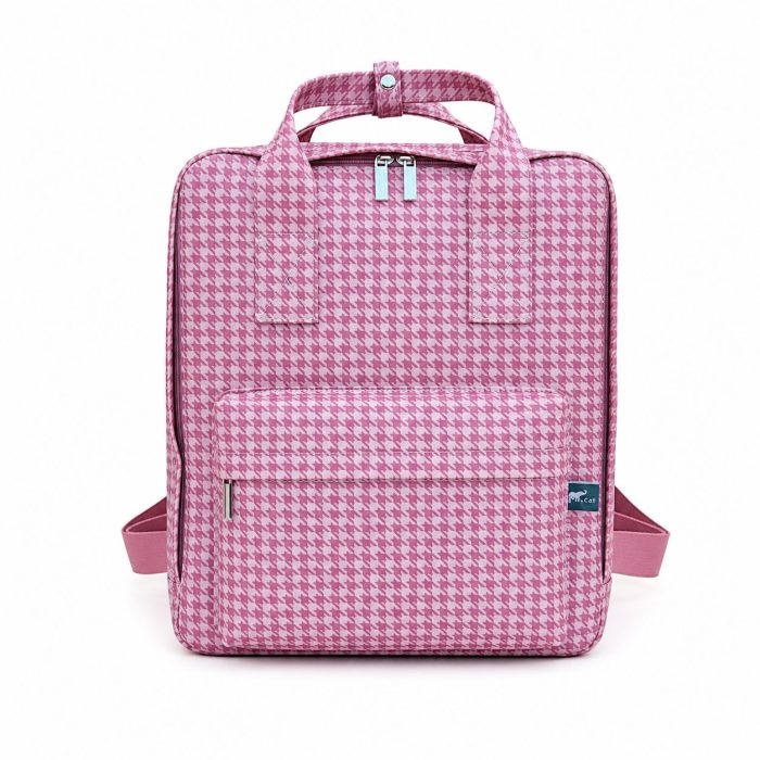 Mochila Pied de Poule Rosa