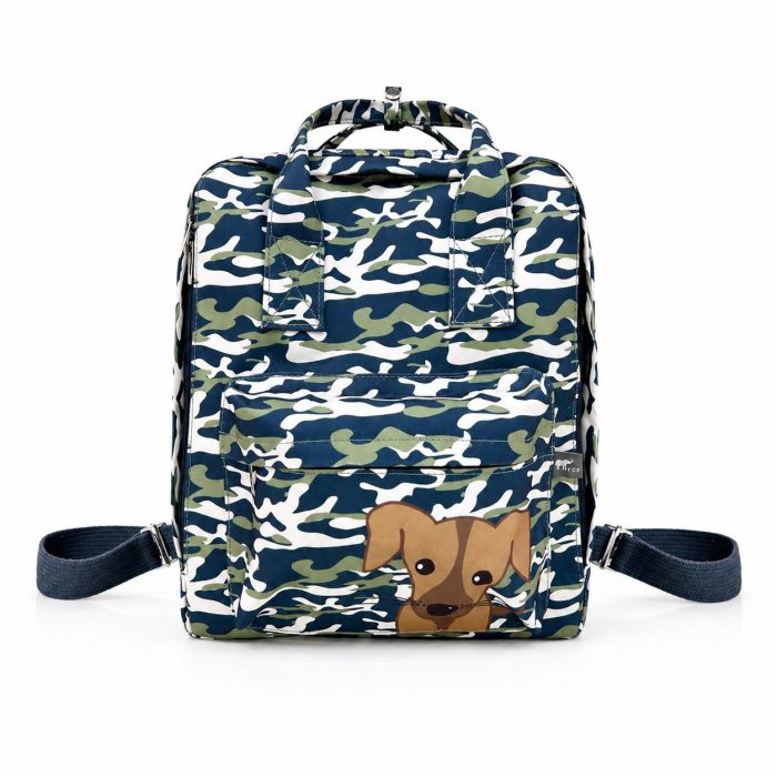Mochila Viralata Camuflada Azul