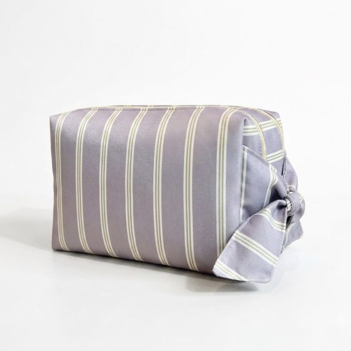 Necessaire Laço Listrada Lilás
