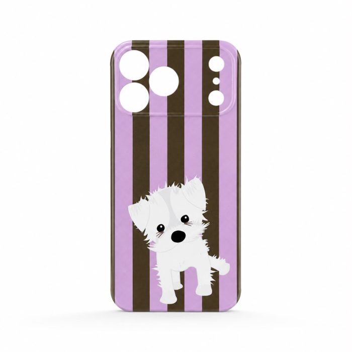 Iphone Case 17 PRO MAX Maltes Listrado Lilas
