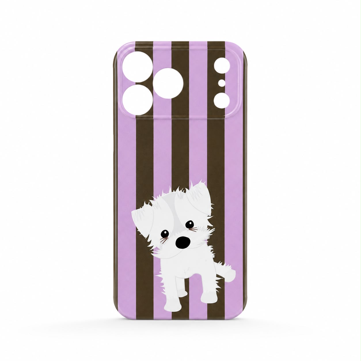 Iphone Case 17 PRO MAX Maltes Listrado Lilas